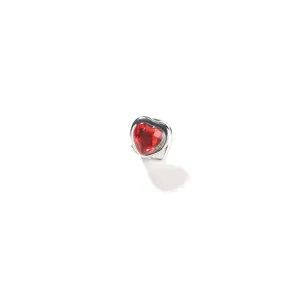 Heart ruby grillz tooth gem hip hop dental jewelry trendy fashion accessory for women