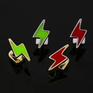 Hip Hop Lightning Dental Grillz Copper Single Tooth Cap Fashion Punk Party Teeth Decor Jewelry For Men Women