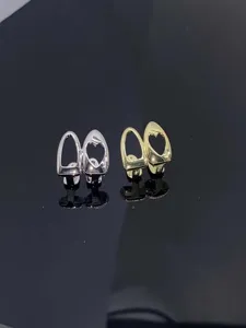 Hip hop hollow heart grillz gold silver teeth fashion cool street style fashion teeth grill