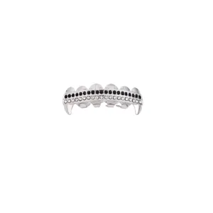 Hip hop grillz teeth dental cap with double row rhinestones for fashion party wear