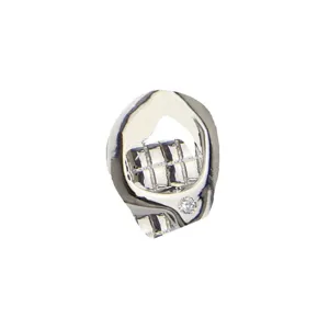 Singola capsula dentale hip hop vuota placcata oro 18k accessorio gioielli denti moda.