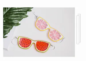 Mignon dessin animé gel masque de glace forme lunettes de soleil été refroidissement