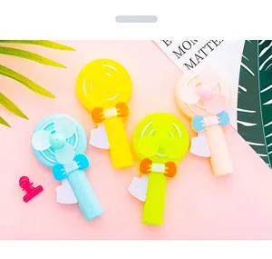 Mini portable cute cartoon hand pressed fan for kids summer gift creative toy desktop cooling