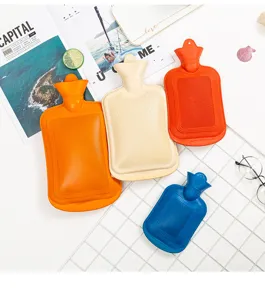 Rubber hot water bottle large capacity thickened explosion-proof warm hand bag multi-color