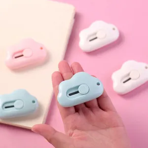 Simpatico mini taglierino nuvola coltello da carta portatile lama retrattile per ufficio