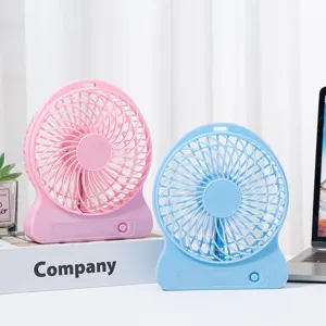 Portable USB Desk Fan Rechargeable Bedside Silent Mini Table Fan Plastic Electric Cooling Fan For Office Home