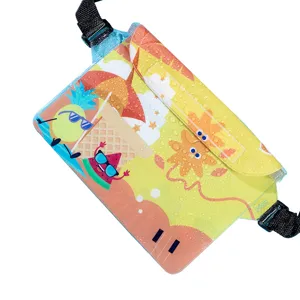 Leuke waterdichte telefoonhoes met cartoon print strand tas voor buitenshuis zwemmen.