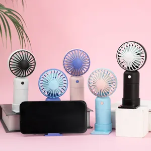 Mini ventilatore da tavolo portatile ricaricabile USB, ventola di raffreddamento silenziosa.