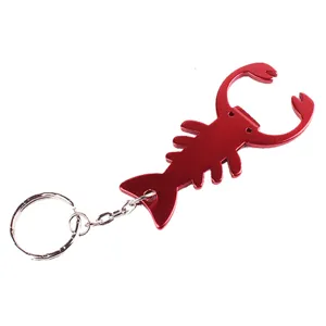 Roter Hummer geformter Metall Flaschenöffner Schlüsselanhänger, Bar Werkzeug Geschenk.