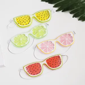 Joli masque pour les yeux en gel de fruit masque de sommeil rafraîchissant détente été