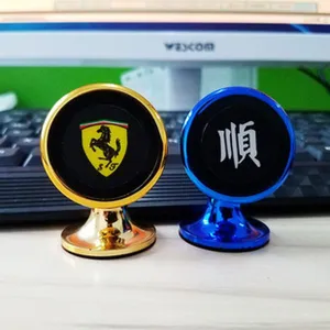 Universal metal car phone holder magnetic mount portable dashboard phone stand desktop