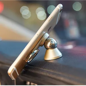 Universal Magnetic Car Phone Mount Holder Metal Ring Stand Portable GPS Support