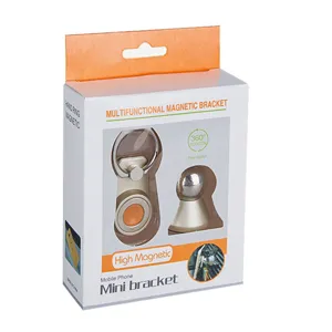 Universal Car Phone Mount Magnetic Mobile Phone Ring Holder Portable Bracket 360 Rotation
