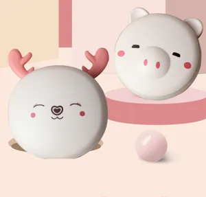 Cute cartoon animal USB rechargeable hand warmer and multi-functional glowing mirror for winter.