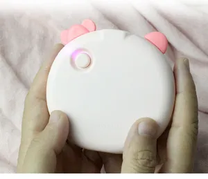 Cute animal USB rechargeable hand warmer and multi-functional mirror for warm winter gifts.