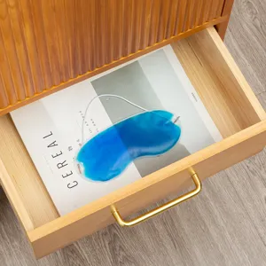 Gel oogmasker koelend voor vermoeide ogen en hoofdpijn, PVC met elastische band.