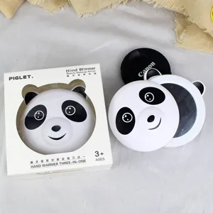 Panda USB Rechargeable Hand Warmer 3-in-1 Beauty Makeup Mirror Winter Gift Cute Portable