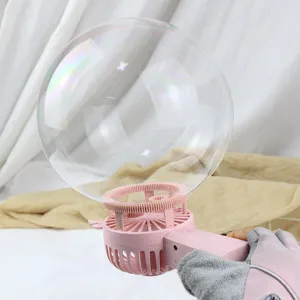 Mini Handheld Electric Fan Cartoon Cute Portable USB Rechargeable Cooling Fan With Bubble Function For Kids Outdoor