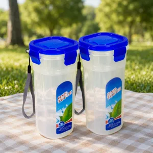 Plastic Portable Travel Water Bottle Sealed Leak Proof Portable Drinkware