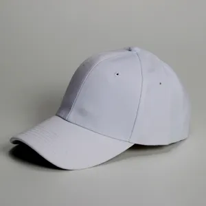 Klassische weiße Baseballkappe, verstellbare Sonnenschutz Sportmütze für Outdoor Freizeit.