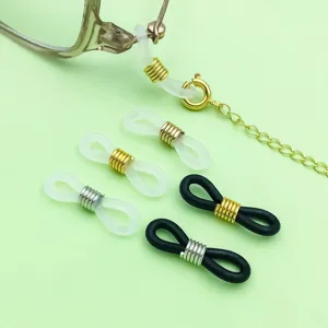 Embouts de chaîne de lunettes en silicone boucles antidérapantes accessoires de bijoux.