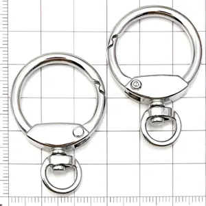 Ronde metalen veersleutelhanger draaibare sluiting DIY sieraden accessoire hardware component