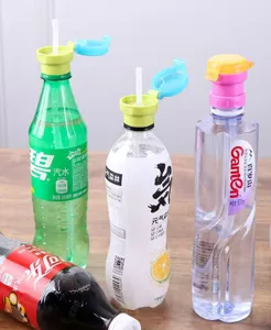 Silicone water bottle straw cap universal converter for kids anti-choking portable drink lid