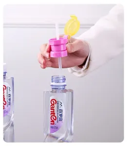 Silicone water bottle straw cap, child anti-choking straw conversion lid for drinks.