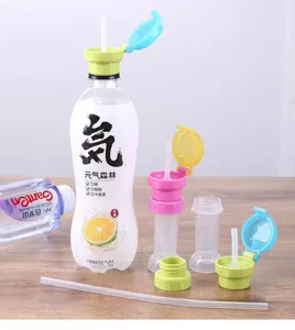 Silicone Water Bottle Straw Lid Cover Portable Anti Choking Drinking Cap Adapter for Kids