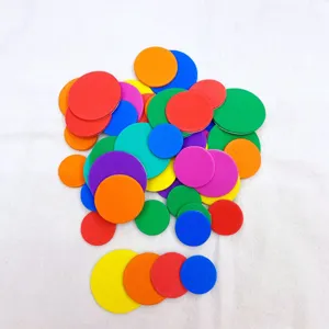 Colorful foam circles dots craft stickers multi-color DIY educational toy material set
