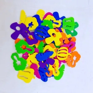 Colorful foam fruit vegetable stickers DIY craft shape kindergarten creative toy details
