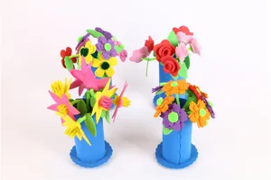 DIY Foam Craft Flower Kit Kids Educational Toys Handmade Art Gift Set 1 Pack New