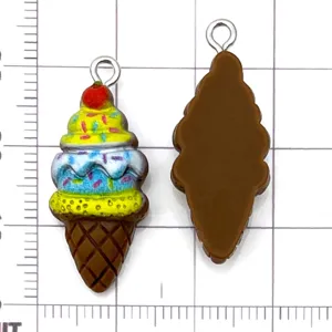 Kleurrijke hars ijsje bedels hangers voor DIY handgemaakte sieraden accessoires.