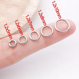 Stainless steel metal jump rings silver open loops for diy jewelry craft parts