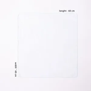 Solid color chiffon square scarf 60x60cm children performance small head scarf