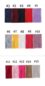 Velvet triangle scarf for women with hollow lace design, solid color fringe shawl, 15 colors.