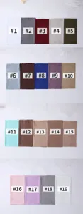 Detailed showcase featuring multiple color options for the minimalist slub long scarf.