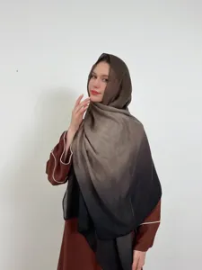 Sciarpa hijab in chiffon sfumato elegante scialle moda copricapo accessorio quotidiano