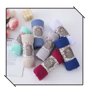 Solid color bubble scarf thin sunshade shawl versatile breathable fashion wrap for women