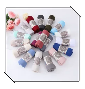 Solid color bubble scarf shawl lightweight sun protection versatile fashion accessory multi-color