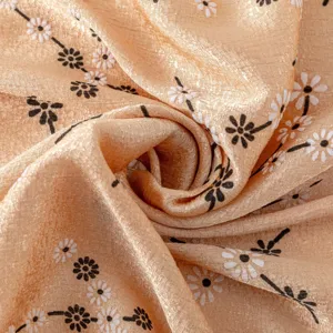 Silk imitation floral printed long scarf elegant women headscarf literary shawl detail