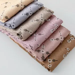 Women Fashion Long Scarf Floral Printed Imitation Silk Shawl Elegant Daily Headscarf Versatile Lightweight Neck Scarf