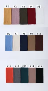 Vrouwen glanzende pailletten hoofddoek lange veelzijdige voile sjaal ademende hijab 15 kleuren.