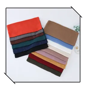 Vrouwen sprankelende pailletten hijab voile lange sjaal veelzijdige mode sjaal multicolour