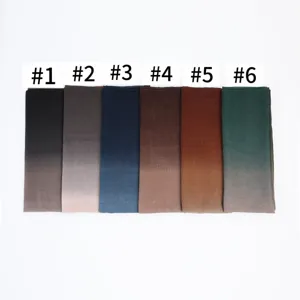 Sciarpa in chiffon sfumato morbido foulard hijab moda lungo copricapo per donne stile chic