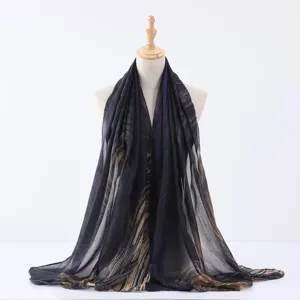 Watercolor print tie-dye scarf shawl, elegant lightweight multi-use fashion accessory for women.