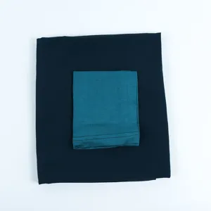 Detail view of the inner cap and long chiffon scarf set, showcasing soft fabric texture.