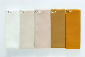 Sciarpa lunga in chiffon di perle tinta unita hijab copricapo variante display elegante.