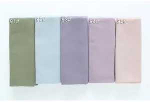 Sciarpa lunga in chiffon tinta unita hijab casual avvolgente traspirante leggero moda