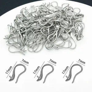 Metall Ohrhaken DIY Schmuckzubehör 17x7mm Komponenten für handgemachte Ohrringe Herstellung